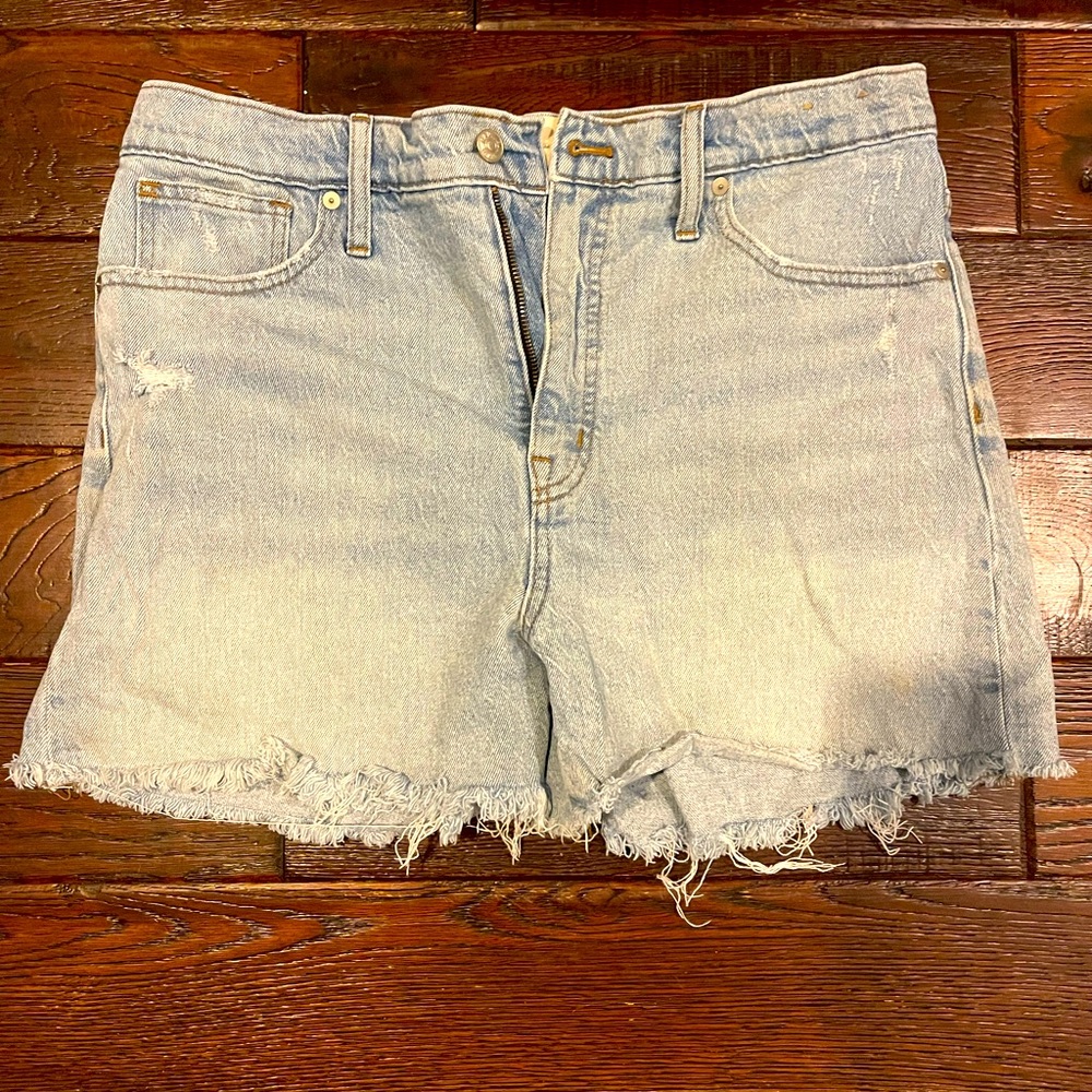 Madewell high rise denim cutoff shorts